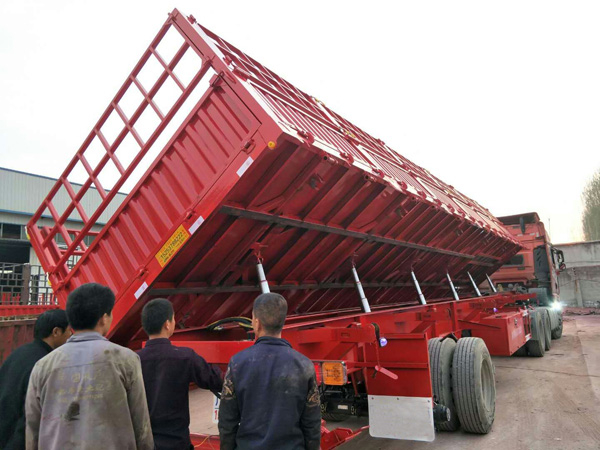 The requirements that must be carefully inspected and followed when using a dump semi-trailer
