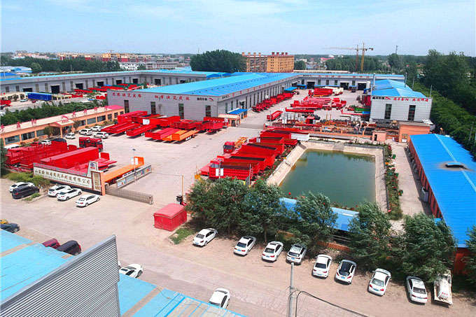 Aerial photo of the factory area