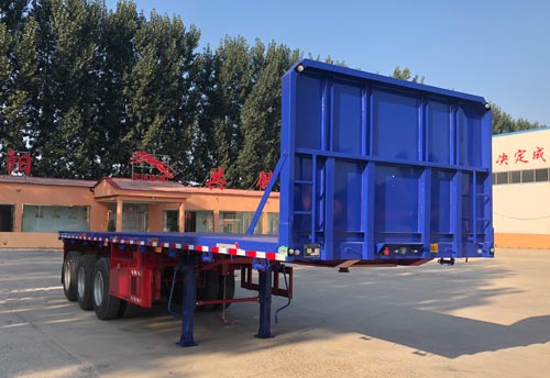 Flatbed transport semi-trailer