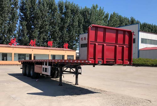 Flatbed transport semi-trailer