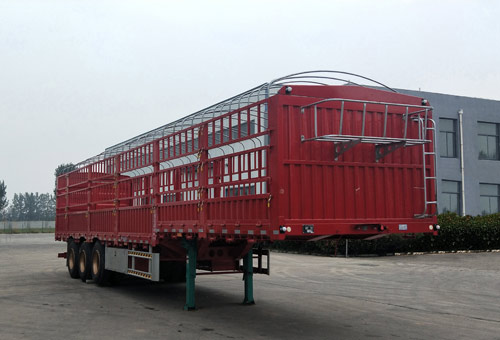 Warehouse grate transport semi-trailer