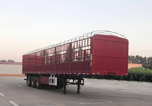 Warehouse grate transport semi-trailer