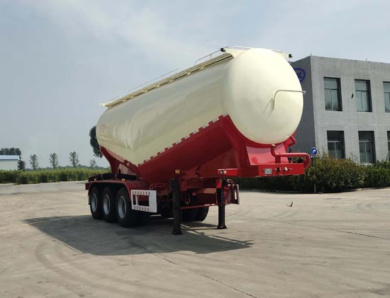 Grey semi-trailer