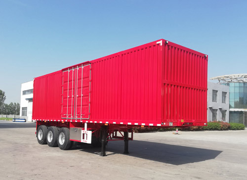 Box type transport semi-trailer