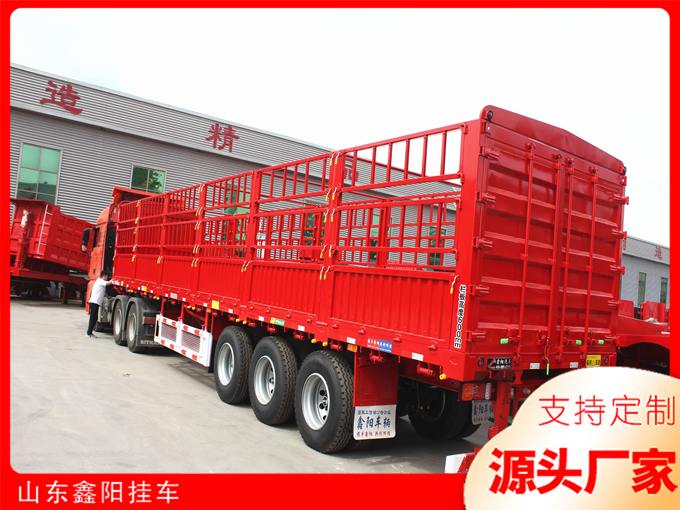 Warehouse grate transport semi-trailer